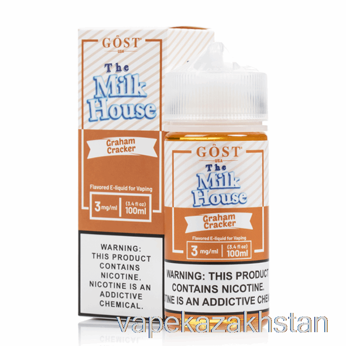 Vape Kazakhstan Graham Cracker - The Milk House - GOST Vapor - 100mL 3mg